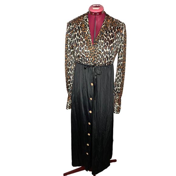 Vanity fair purple label leopard print dressing gown 1960s - Picture 1 of 10